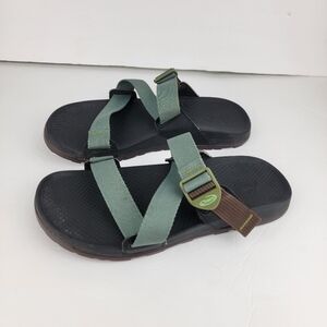 Chaco Mens Lowdown Slide Teal Brown Sandal